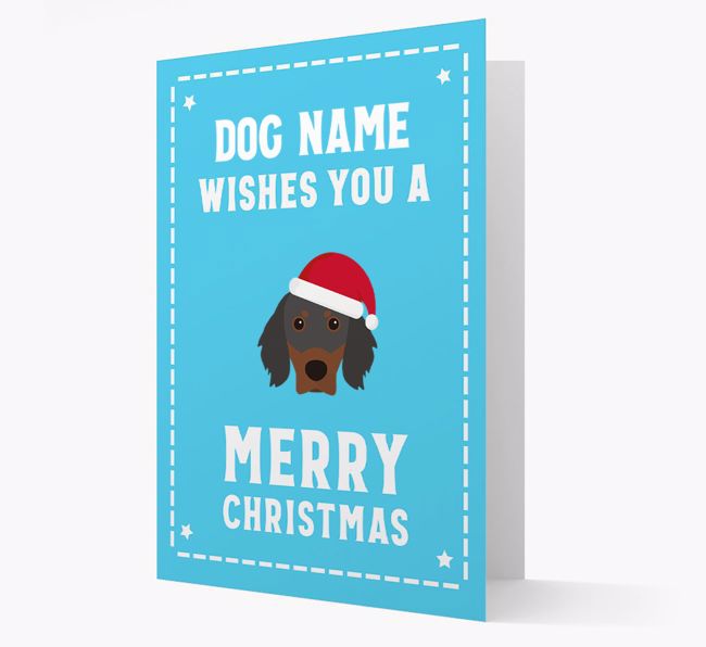 'Christmas Wishes' Card with your {breedFullName} Christmas Icon